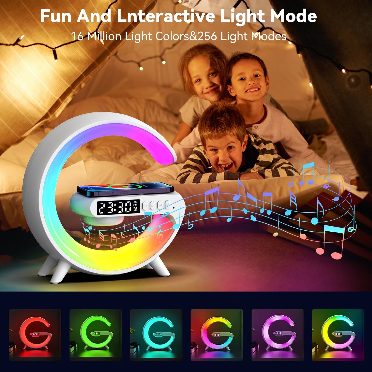 ZenAura ™Wireless Speaker Charger Atmosphere Lamp